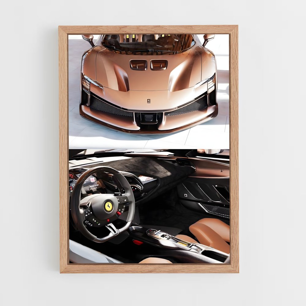 Poster Performance Élégante – affiche Ferrari (vue 4)